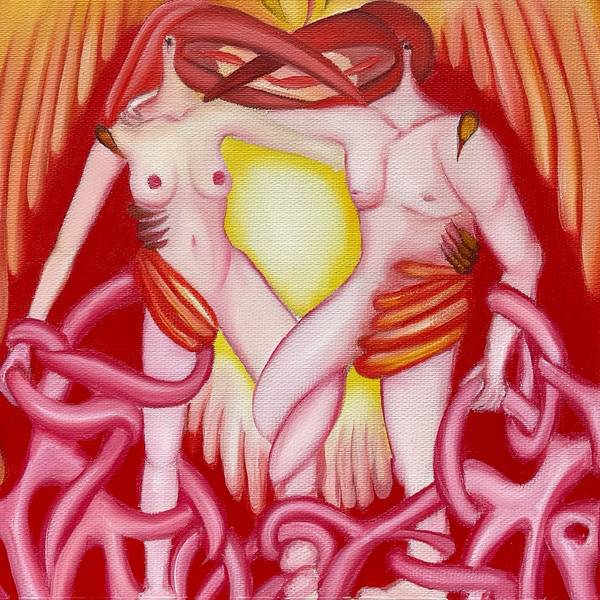 TWIN FLAME Surrealistic Painting Anna Kostritskaya - Subjektiv.art