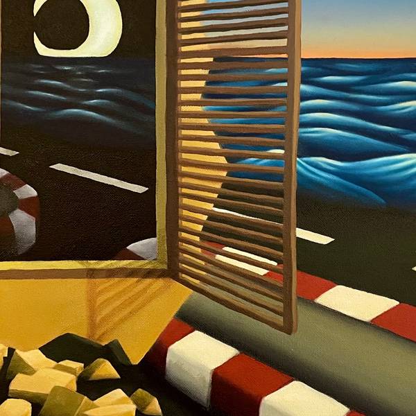L’illusion de l’émotion Surrealistic Painting Pierre Freneau - Subjektiv.art