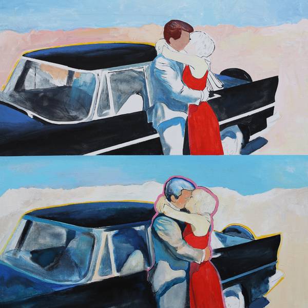 Kiss (Jean Marais embrasse Mylène Demongeot)  - Subjektiv.art