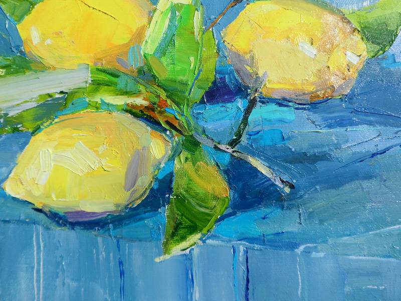 Lemons Impressionistic Painting Yehor Dulin - Subjektiv.art