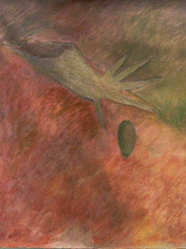 The fourth sound to the left of silence Expressive and gestural Painting Rina Riga - Subjektiv.art