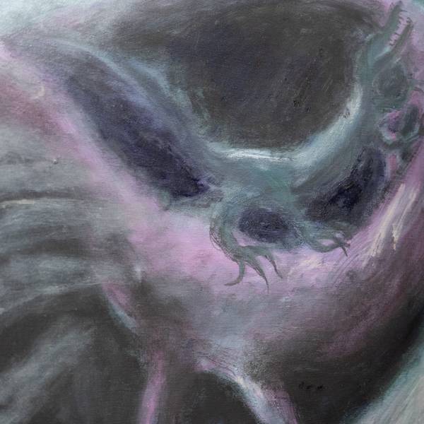 Echo of the world against the backdrop of decaying earth Expressive and gestural Painting Rina Riga - Subjektiv.art