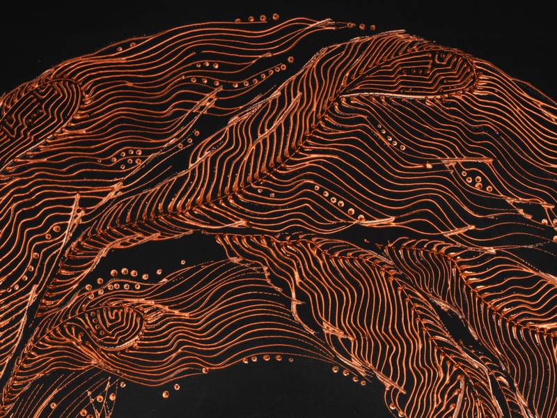 "Glimmer" Abstract Painting Natalia Revoniuk - Subjektiv.art