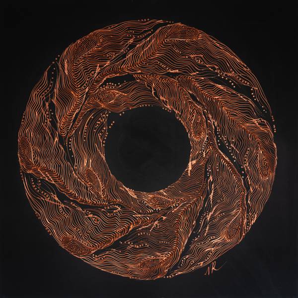 "Glimmer" Abstract Painting Natalia Revoniuk - Subjektiv.art