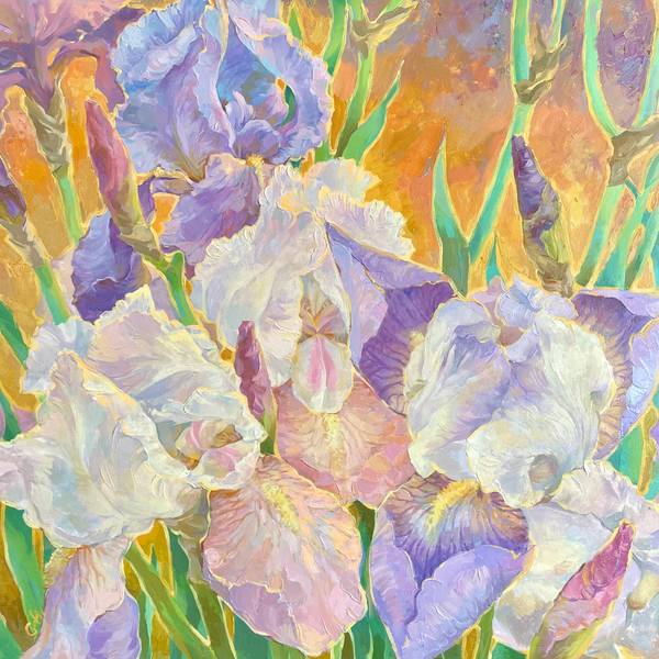 Evening. Irises  - Subjektiv.art