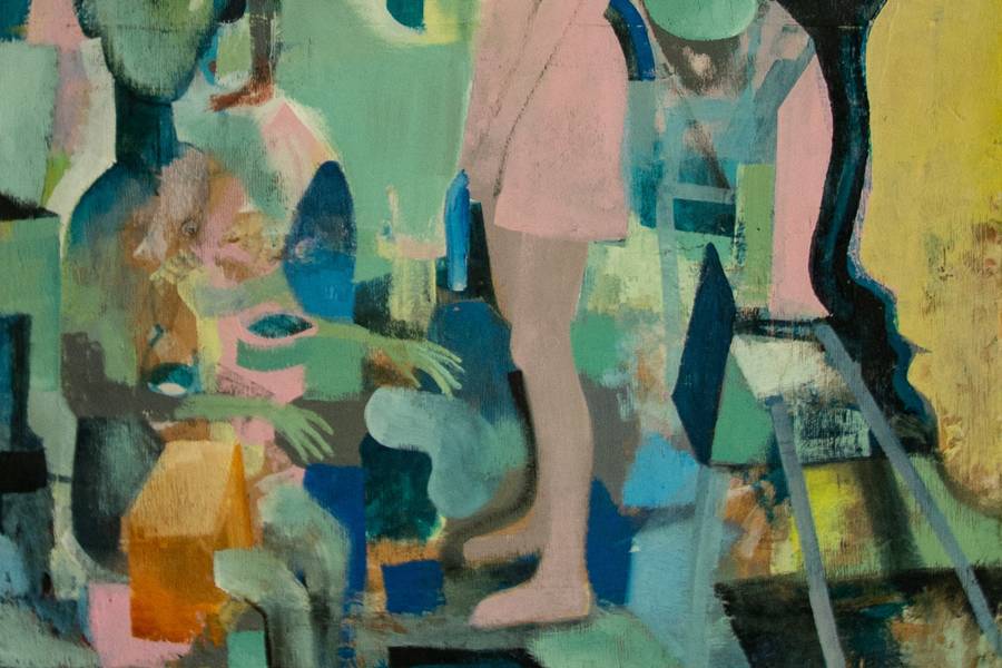 Дівчатка-ягуари Expressive and gestural Painting Igor Selemenev - Subjektiv.art