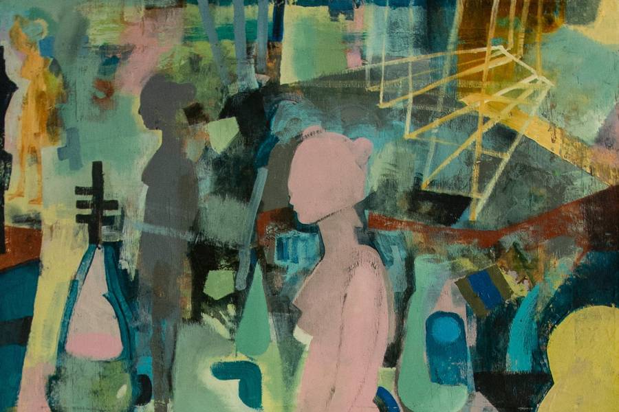 Дівчатка-ягуари Expressive and gestural Painting Igor Selemenev - Subjektiv.art