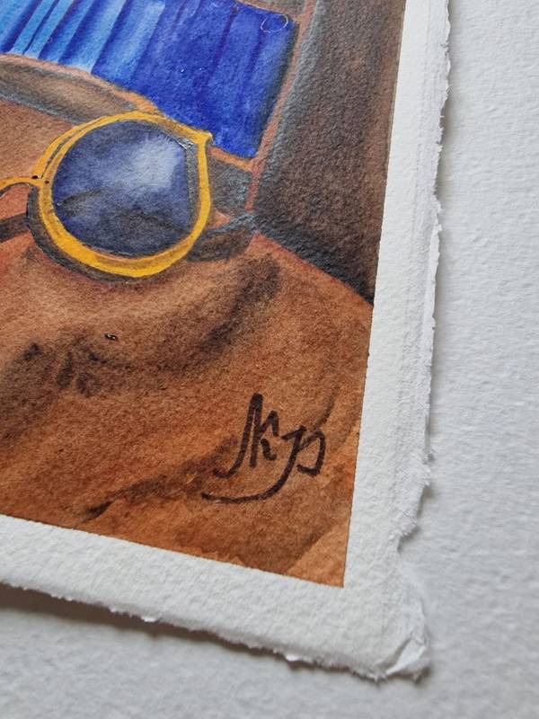 Outside the window Expressive and gestural Painting Olena Yemelianova - Subjektiv.art