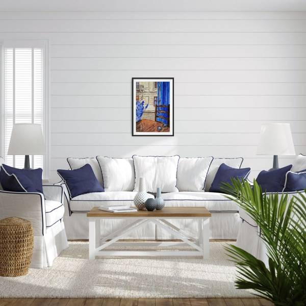 Outside the window Expressive and gestural Painting Olena Yemelianova - Subjektiv.art