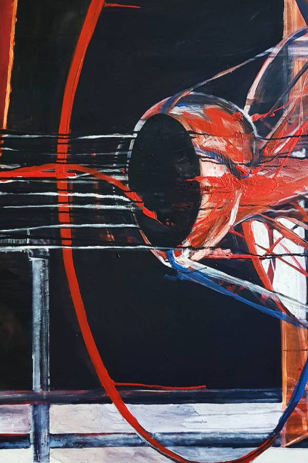 Pause (diptych) Expressive and gestural Painting Alyona Tokovenko - Subjektiv.art