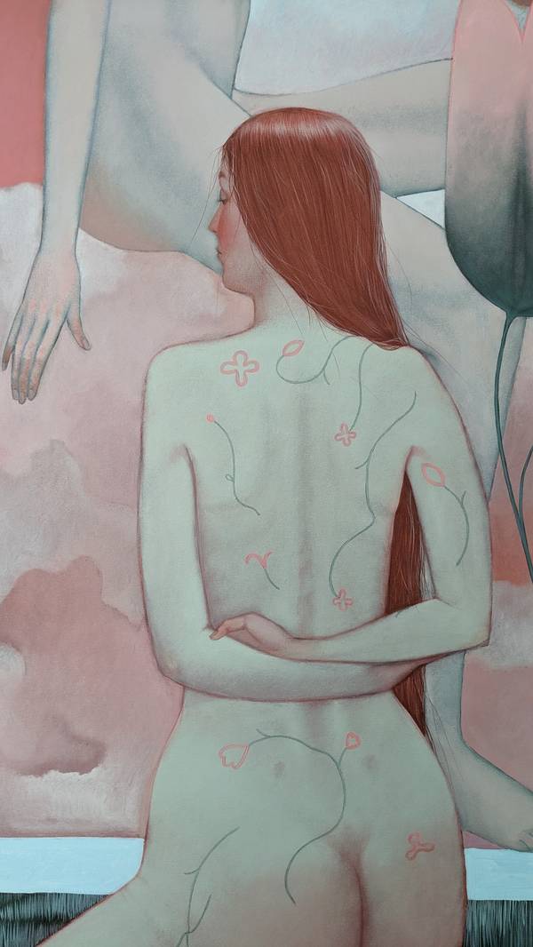 Pink clouds Fine Art Painting Alina  Anokhina  - Subjektiv.art