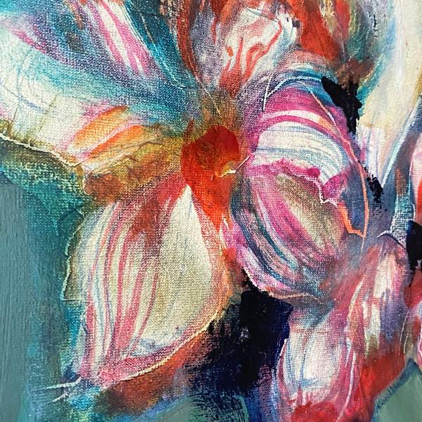 Flower in the rain Fine Art Painting Myroslava Perevalska - Subjektiv.art