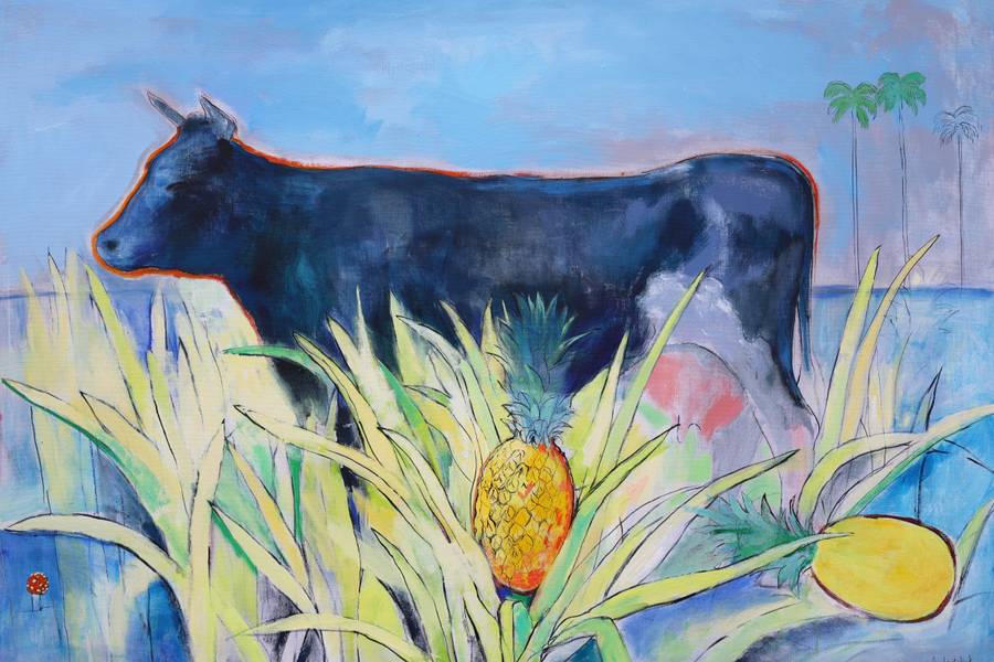 Cow. Morning. Bali.  - Subjektiv.art