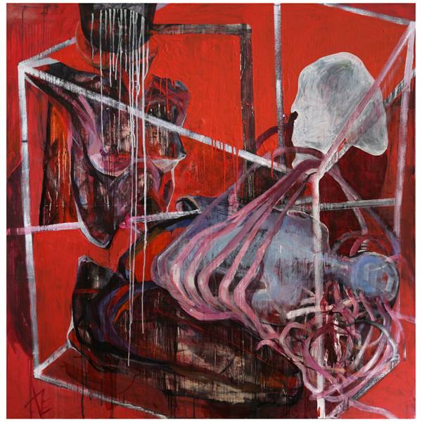 System Analysis #1 Expressive and gestural Painting Alyona Tokovenko - Subjektiv.art