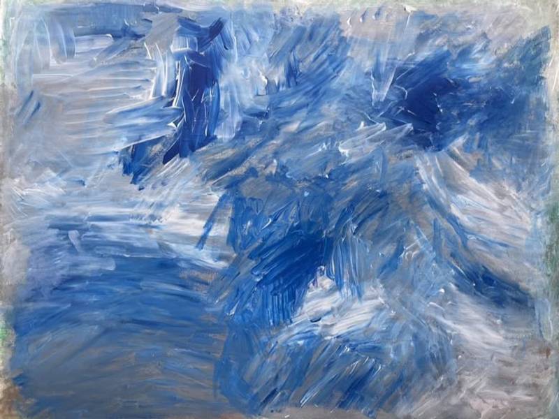 Frozen Abstract Painting Daryna Shevchenko - Subjektiv.art