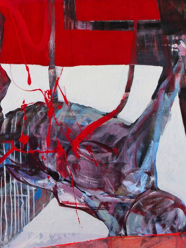 Mechanical Catharsis (diptych) Expressive and gestural Painting Alyona Tokovenko - Subjektiv.art