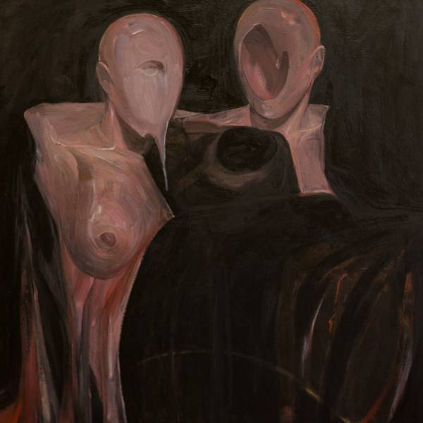 Transcript (diptych) Expressive and gestural Painting Alyona Tokovenko - Subjektiv.art