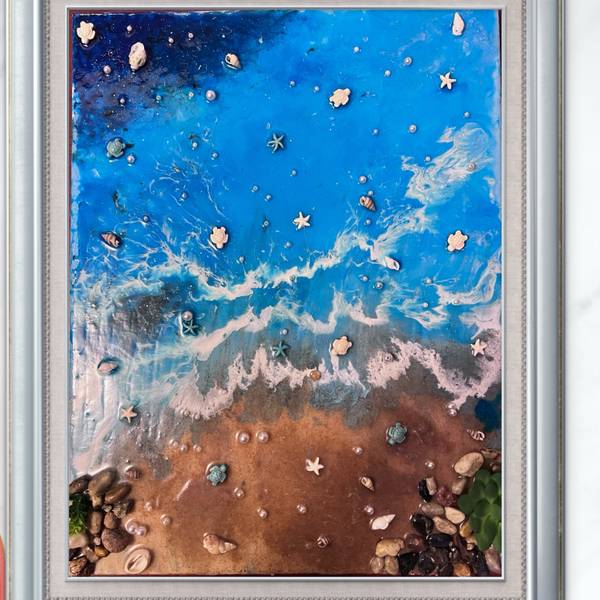 Seascape Photorealistic Painting Mannat Brar - Subjektiv.art