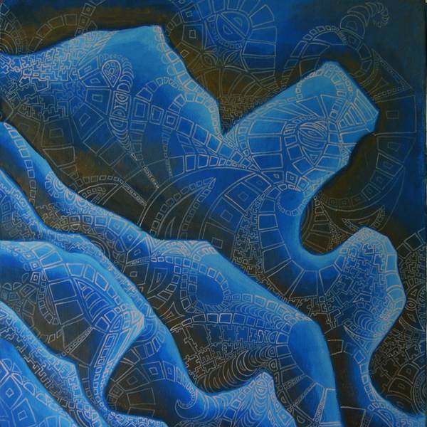 Сині гори Modern Painting Vyacheslav Kazanevsky - Subjektiv.art