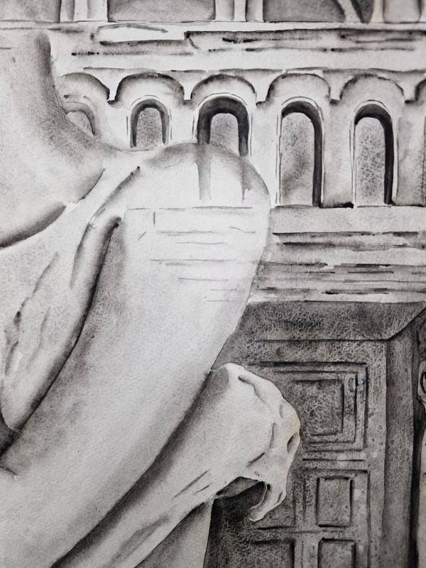 Hug yourself Expressive and gestural Painting Olena  Yemelianova - Subjektiv.art