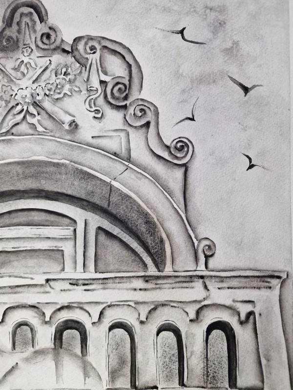 Hug yourself Expressive and gestural Painting Olena  Yemelianova - Subjektiv.art