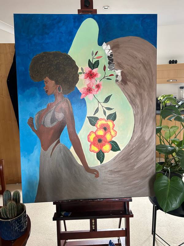 Hear me out Fine Art Painting lydie Lulu - Subjektiv.art