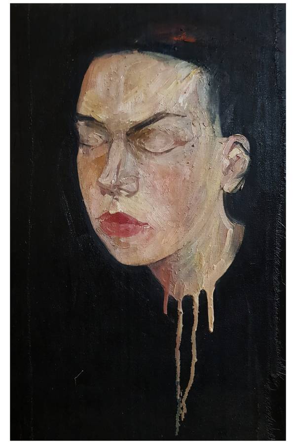 Inverted order #4 (poliptych x6) Abstract Painting Alyona Tokovenko - Subjektiv.art