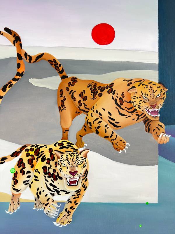 Event horizon Surrealistic Painting Lesya Tertyshna - Subjektiv.art