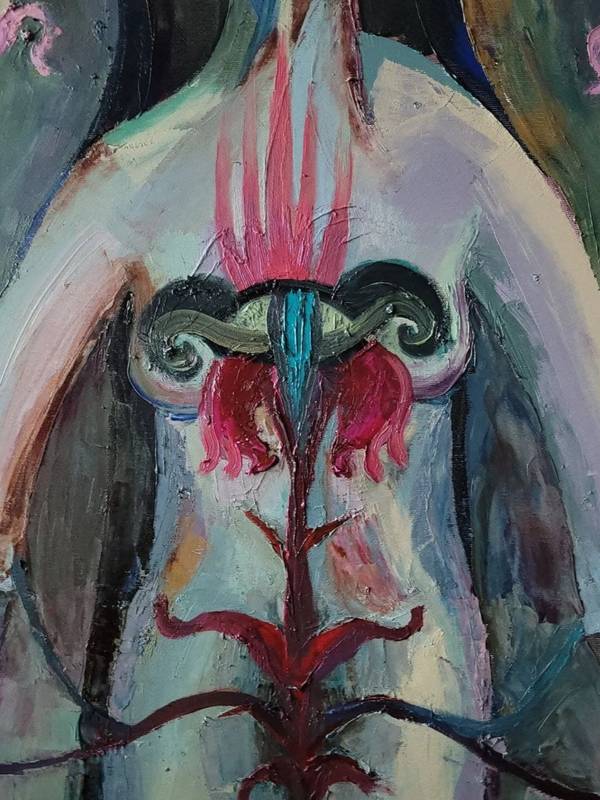 The Goddess Surrealistic Painting Anastasiia Maistrenko - Subjektiv.art