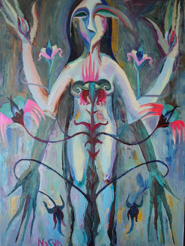 The Goddess Surrealistic Painting Anastasiia Maistrenko - Subjektiv.art