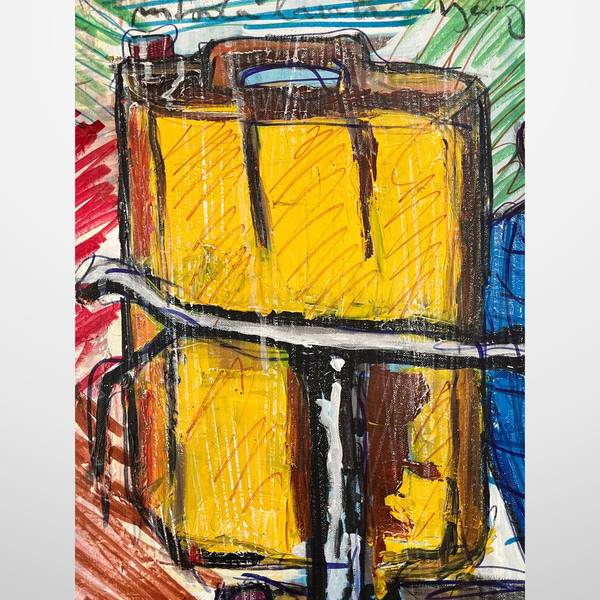 Porteur d'eau Pop art Mixed media Tahina Rakotoarivony - Subjektiv.art