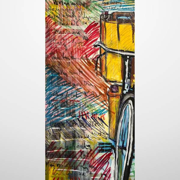 Porteur d'eau Pop art Mixed media Tahina Rakotoarivony - Subjektiv.art