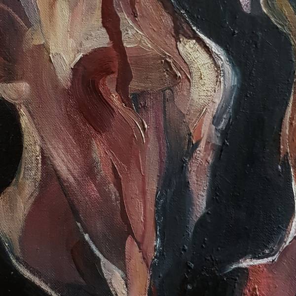 Inverted order #2 (poliptych x6) Abstract Painting Alyona Tokovenko - Subjektiv.art