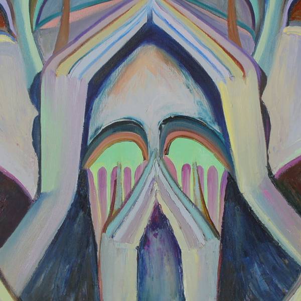 The Whisper of Cherubs Surrealistic Painting Anastasiia Maistrenko - Subjektiv.art