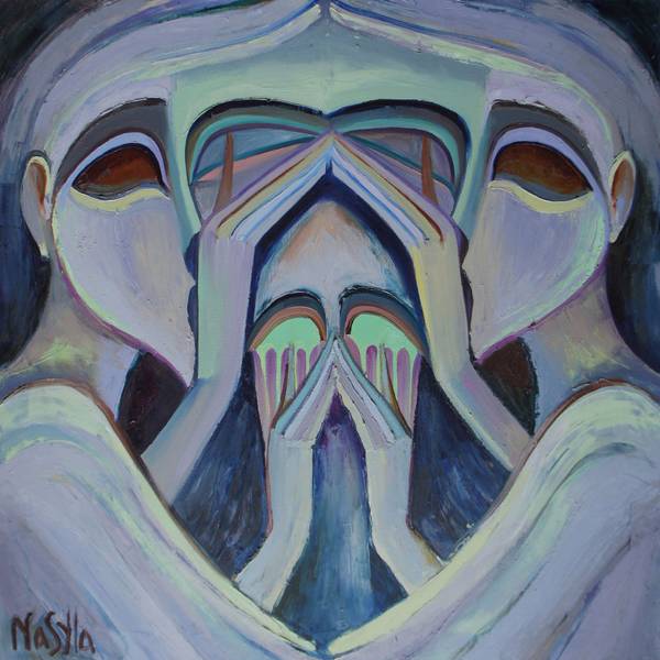 The Whisper of Cherubs Surrealistic Painting Anastasiia Maistrenko - Subjektiv.art