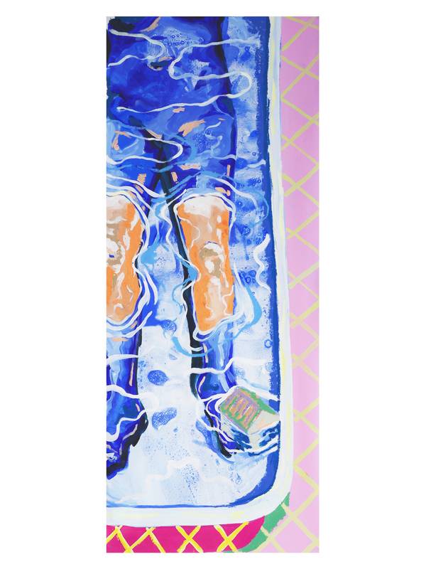 Tenho saudades tuas no futuro Expressive and gestural Painting Madalena Pequito - Subjektiv.art