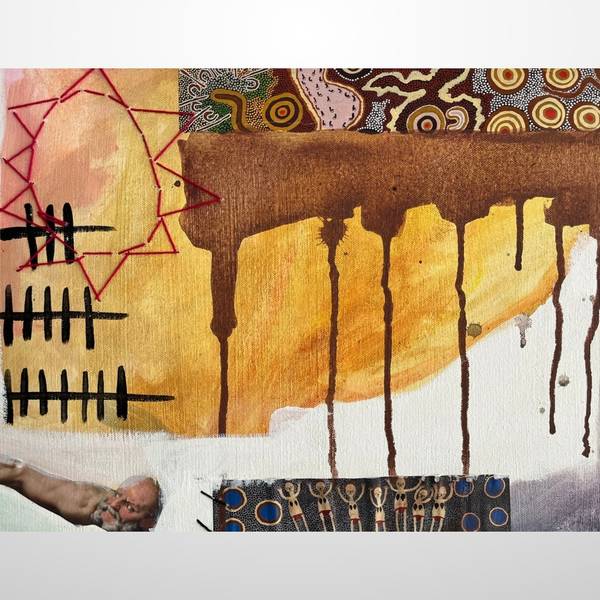 LES QUATRE FLEUVES DU JARDIN D'EDEN Collage Mixed media Tahina Rakotoarivony - Subjektiv.art