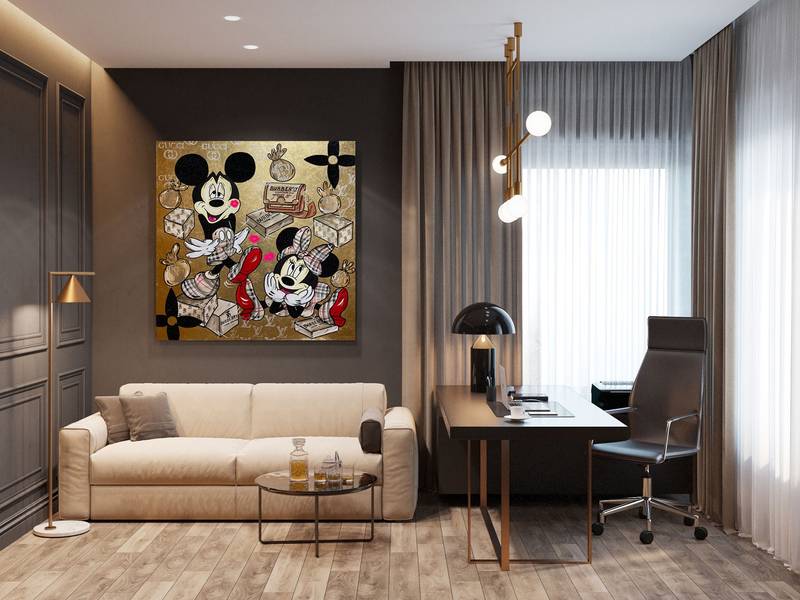 Burberry Mood Pop art Mixed media Odarka Hil - Subjektiv.art