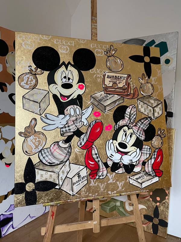Burberry Mood Pop art Mixed media Odarka Hil - Subjektiv.art