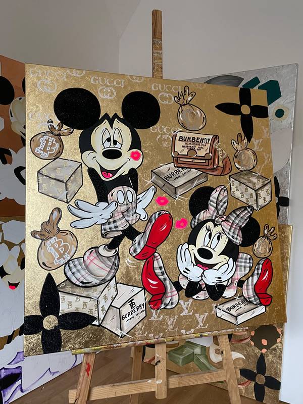 Burberry Mood Pop art Mixed media Odarka Hil - Subjektiv.art
