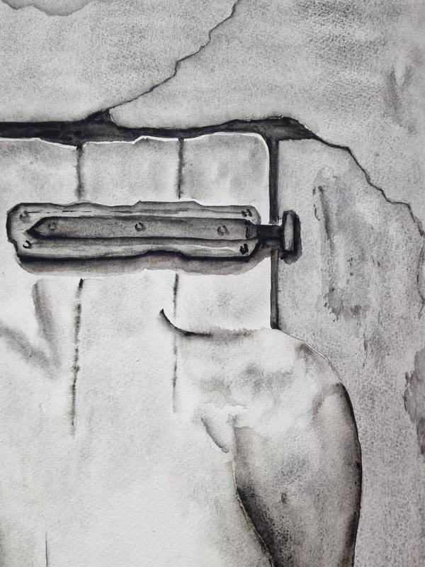 The fortress of frankness Expressive and gestural Painting Olena  Yemelianova - Subjektiv.art