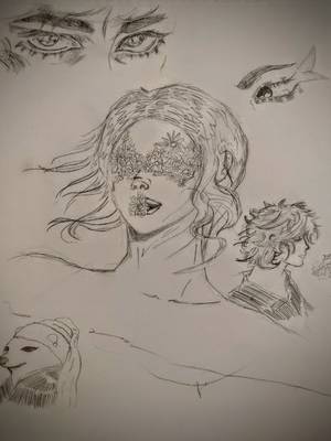 Eyes covered with flowers - Subjektiv.art