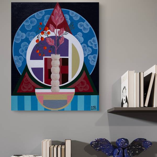 Memory of flowers Abstract Painting Olena Marychevska - Subjektiv.art