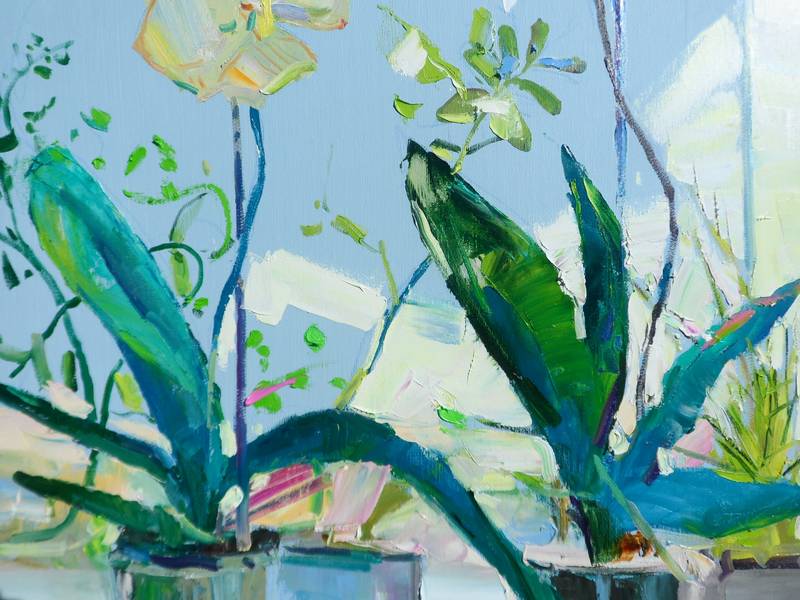 Phalaenopsis Impressionistic Painting Yehor Dulin - Subjektiv.art