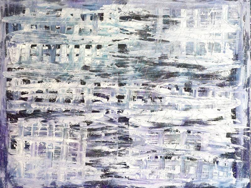 Lunatic Abstract Painting Audrey HENRY - Subjektiv.art