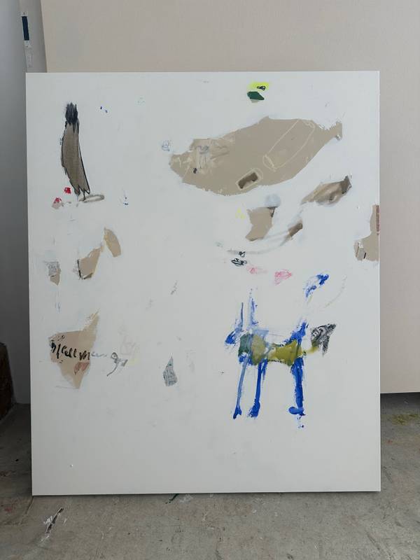 Flee Expressive and gestural Painting Mariana Horgan - Subjektiv.art