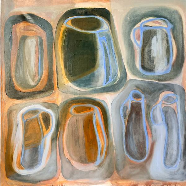 Clay from Alentejo (Barro Alentejano) Fine Art Painting Maria R Saunders - Subjektiv.art