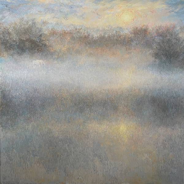The fog Fine Art Painting Julia Chemerys - Subjektiv.art