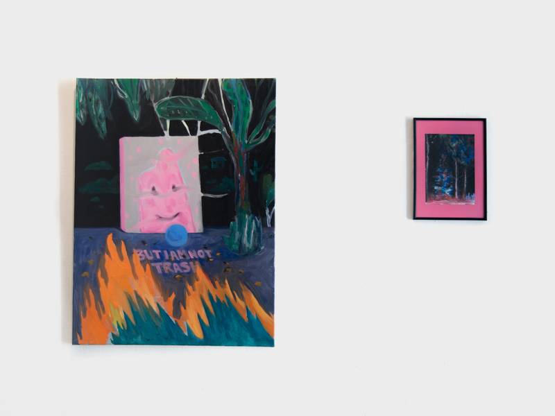 But I am not trash Surrealistic Painting Rafaela Nunes - Subjektiv.art