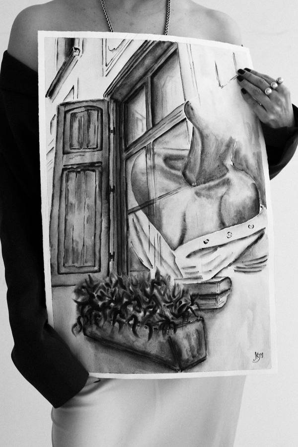 Space without borders Expressive and gestural Painting Olena Yemelianova - Subjektiv.art